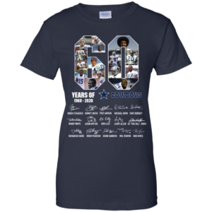 60 Years Of Cowboys 1960 2020 Thank You For The Memories Shirt Women's T Shirts, Hoodies