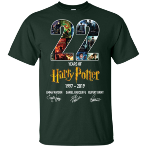 22 Years Of Harry Potter 1997 2019 T shirts, Long Sleeves T shirts