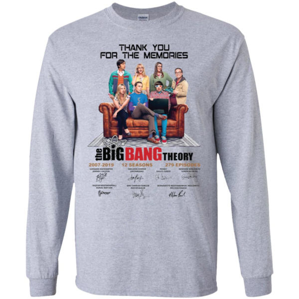 Thank You For The Memories The Big Bang Theory Signature Long Sleeve T shirts, Hoodies