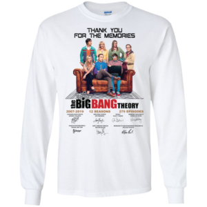 Thank You For The Memories The Big Bang Theory Signature Long Sleeve T shirts, Hoodies