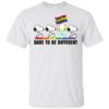 Colorful Snoopy Kiss My Ass Dare To Be Different Men’s And Women’s T-Shirts