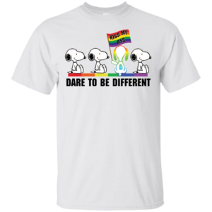 Colorful Snoopy Kiss My Ass Dare To Be Different Men’s And Women’s T-Shirts