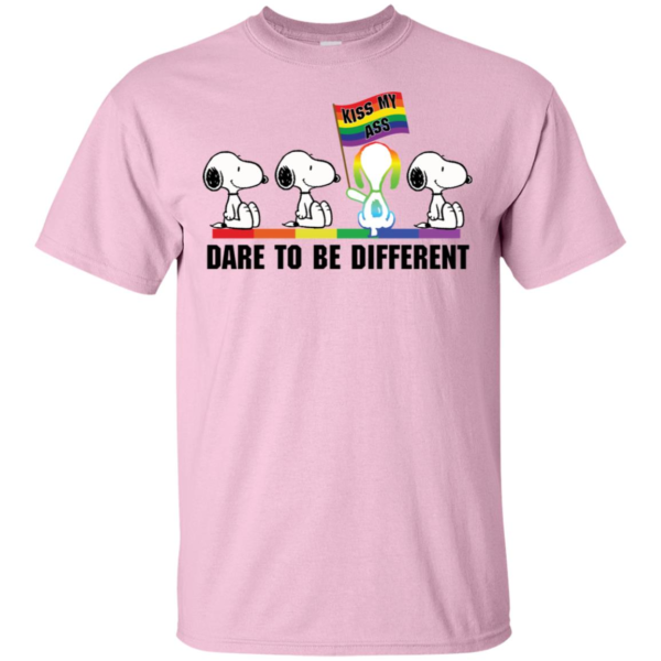 Colorful Snoopy Kiss My Ass Dare To Be Different Men’s And Women’s T Shirts