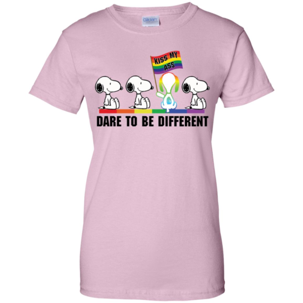 Colorful Snoopy Kiss My Ass Dare To Be Different Men’s And Women’s T Shirts