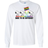 Colorful Snoopy Kiss My Ass Dare To Be Different Long Sleeve T-shirts, Hoodies