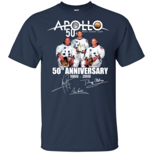 Apollo 11, 50th Anniversary 1969 2019, Moon Landing Signature Men’s And Women’s T Shirts