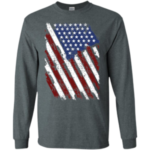Distressed American Us Flag Vintage Retro look 4th Of July Long Sleeve T shirts, Hoodies