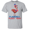 Flamingo America Flag Flock Yeah Men’s And Women’s T-Shirts