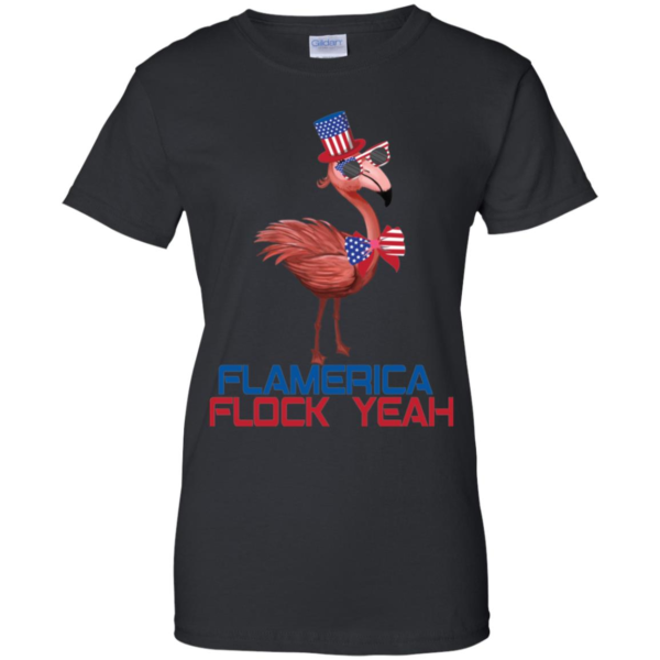 Flamingo America Flag Flock Yeah Men’s And Women’s T Shirts
