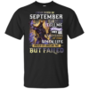 I Was Born In September My Scars Tell A Story They Are A Reminder Shirt