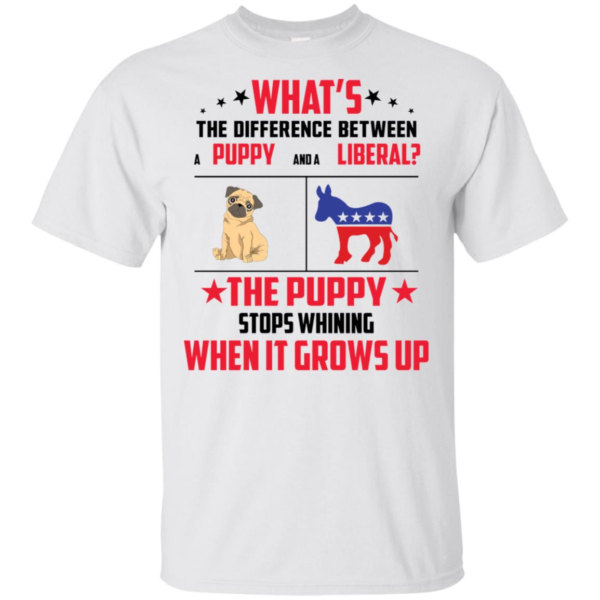What is The Difference Between A Puppy And A Liberal Shirt