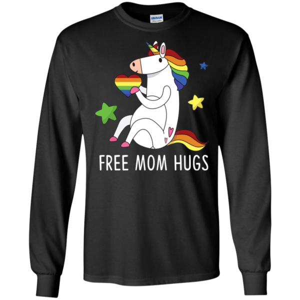 Free Mom Hugs Unicorn LGBT Pride Shirt