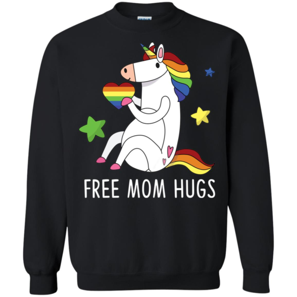 Free Mom Hugs Unicorn LGBT Pride Shirt