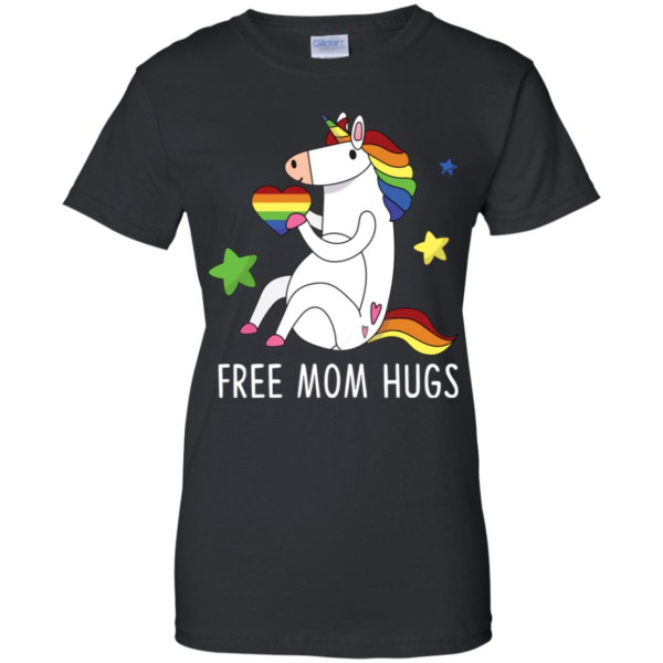 Free Mom Hugs Unicorn LGBT Pride Shirt