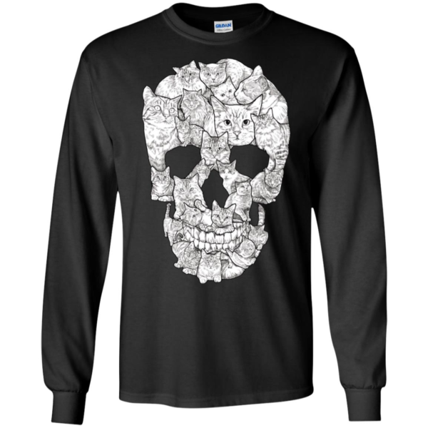 Sketchy Cat Skull Shirt