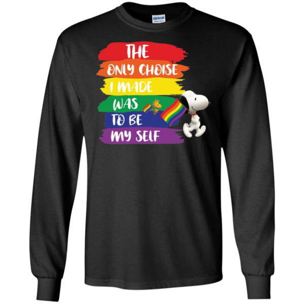 LGBT Snoopy The Only Choice I Made Was To Be Myself Pride Month Shirt