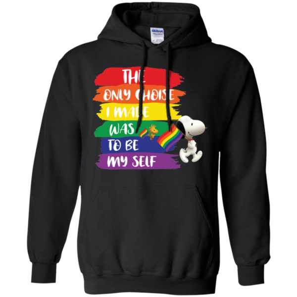 LGBT Snoopy The Only Choice I Made Was To Be Myself Pride Month Shirt