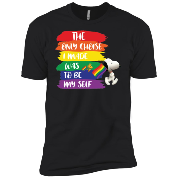 LGBT Snoopy The Only Choice I Made Was To Be Myself Pride Month Shirt