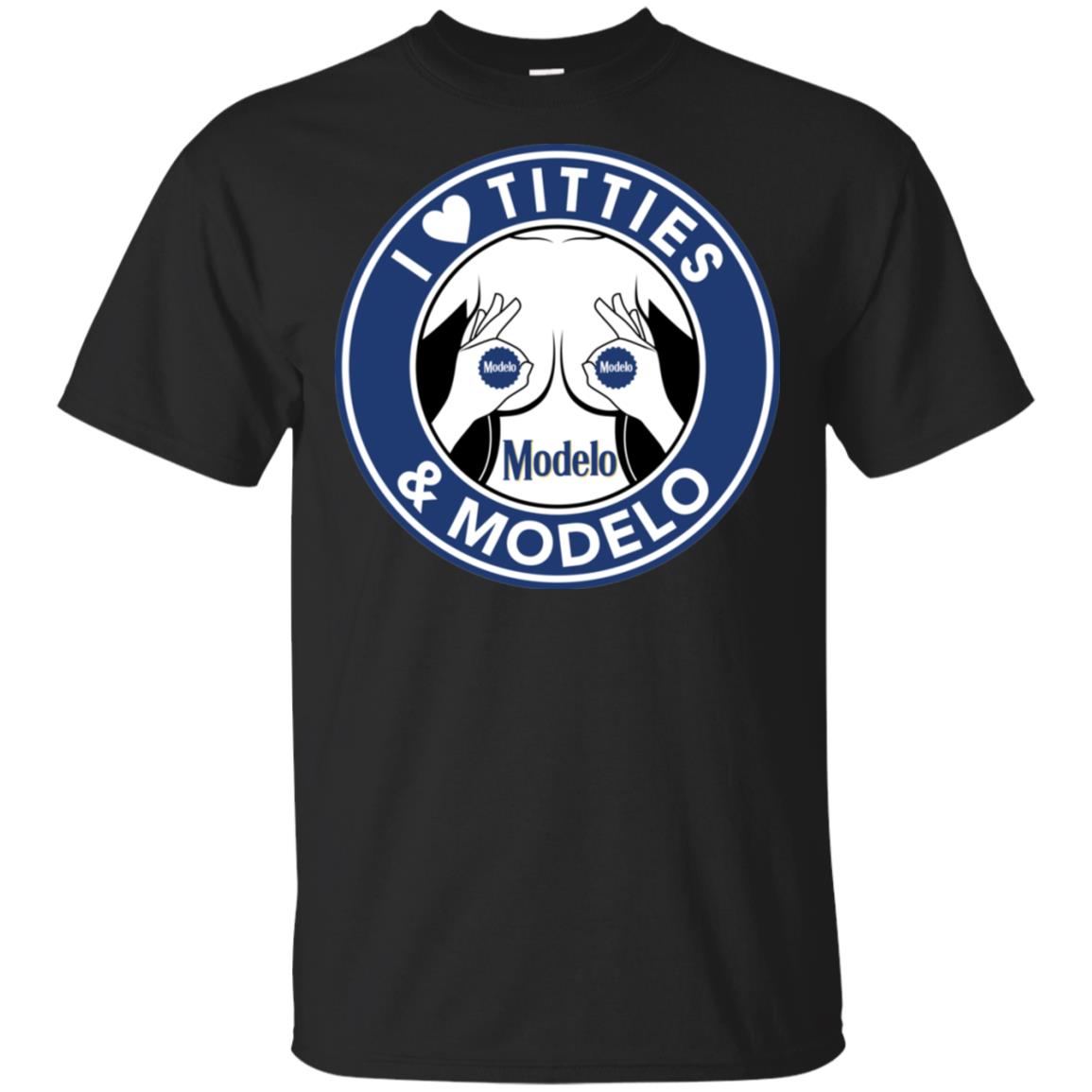 I Love Titties And Modelo Shirt image I Love Titties And Modelo Shirt