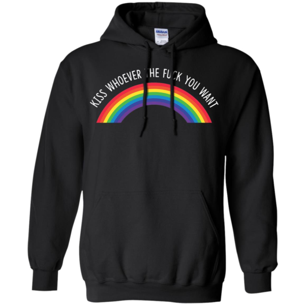 Kiss Whoever The Fuck You Want Lesbian Gay Pride Shirt