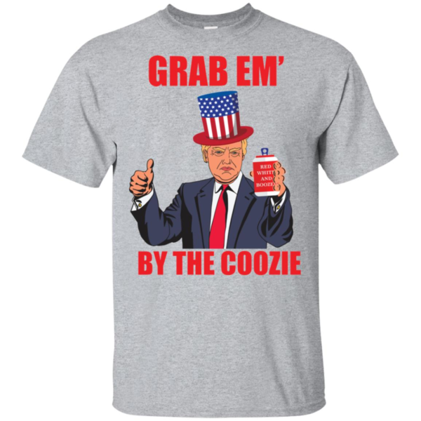 Grab Em' By The Coozie Beer 4th Of July Donald Trump Men’s And Women’s T Shirts