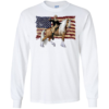 Washington Riding Unicorn Shirt Funny July 4th American Flag Long Sleeve T-shirts, Hoodies