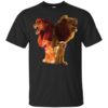 Baby Lion and Adut Lion Under Water Disney Shirt