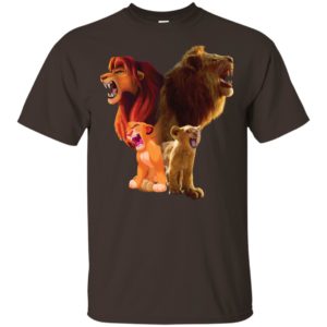 Baby Lion and Adut Lion Under Water Disney Shirt