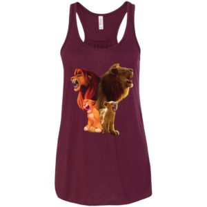 Baby Lion and Adut Lion Under Water Disney Shirt