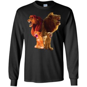 Baby Lion and Adut Lion Under Water Disney Shirt