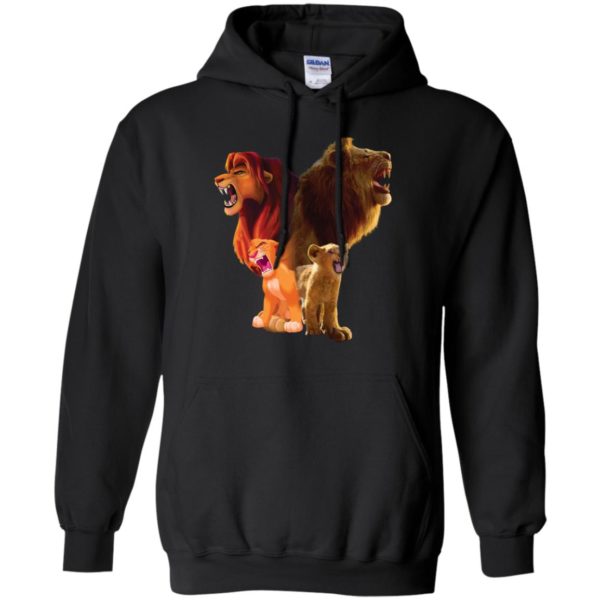 Baby Lion and Adut Lion Under Water Disney Shirt