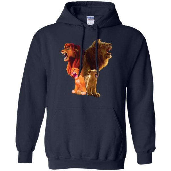 Baby Lion and Adut Lion Under Water Disney Shirt