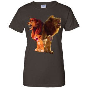 Baby Lion and Adut Lion Under Water Disney Shirt