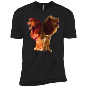 Baby Lion and Adut Lion Under Water Disney Shirt