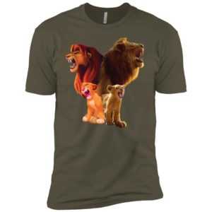 Baby Lion and Adut Lion Under Water Disney Shirt