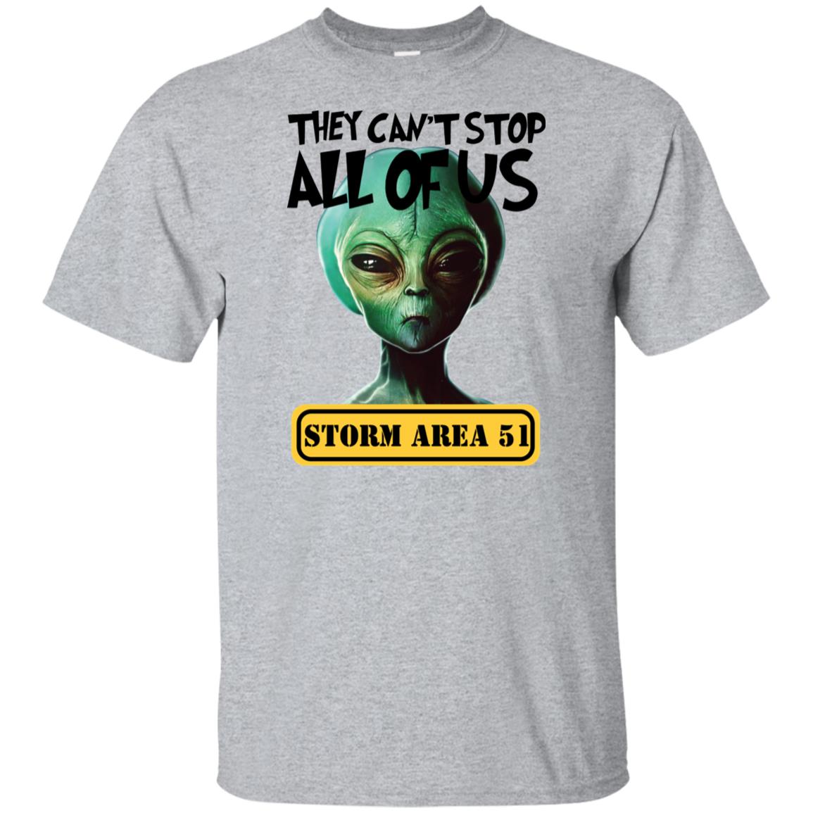 Storm Area 51 They Can't Stop All of Us Running Alien Shirt image Storm Area 51 They Can't Stop All of Us Running Alien Shirt