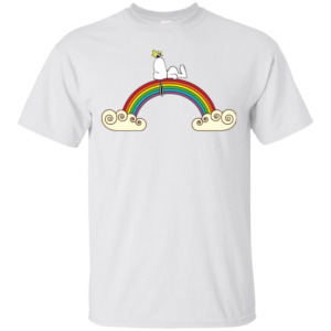 Snoopy Over The Rainbow Sleeping LGBT T Shirts