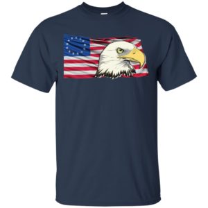 Betsy Ross 13 Star Colonies American Flag Eagle T Shirts