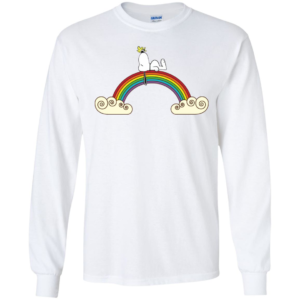 Snoopy Over The Rainbow Sleeping LGBT Long Sleeve T shirts, Hoodies