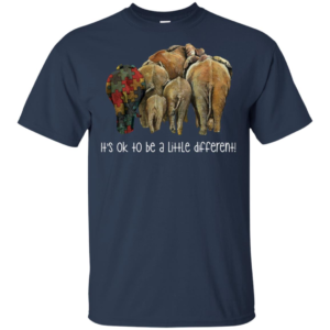 It's Ok To Be A Little Different Autism Elephant T Shirts