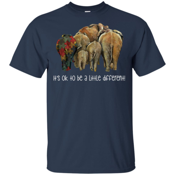 It's Ok To Be A Little Different Autism Elephant T Shirts