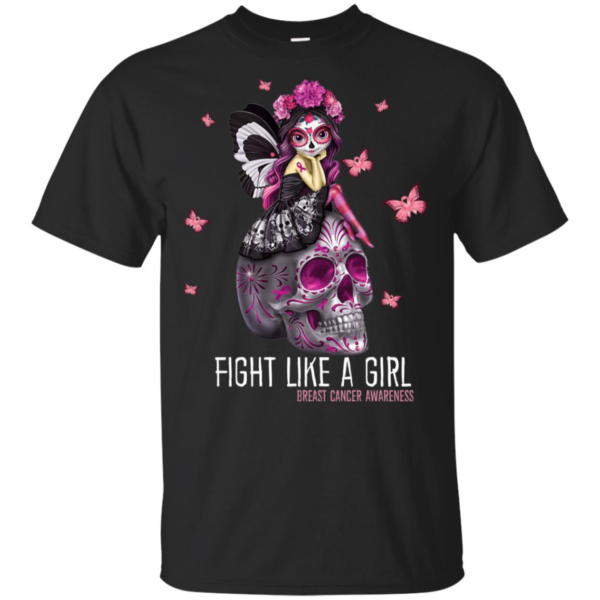 Fight Like a Girl Breast Cancer Awareness T Shirts