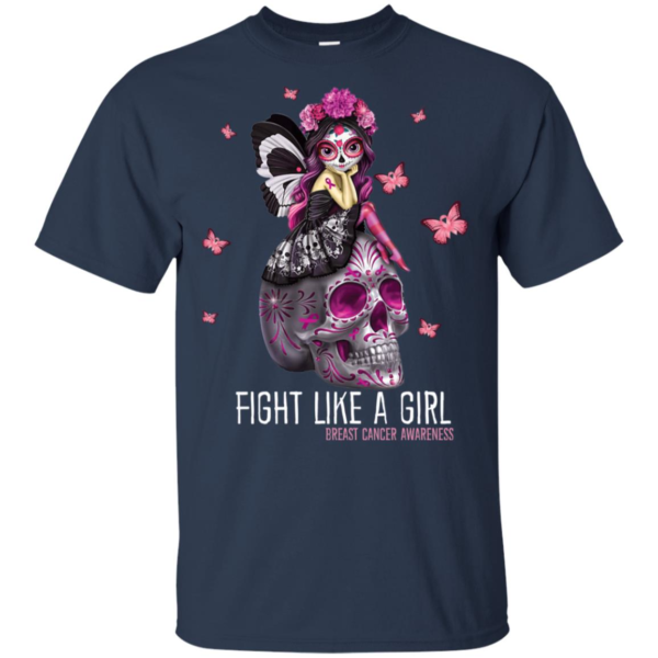 Fight Like a Girl Breast Cancer Awareness T Shirts