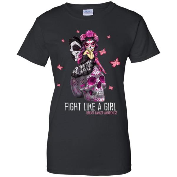 Fight Like a Girl Breast Cancer Awareness T Shirts