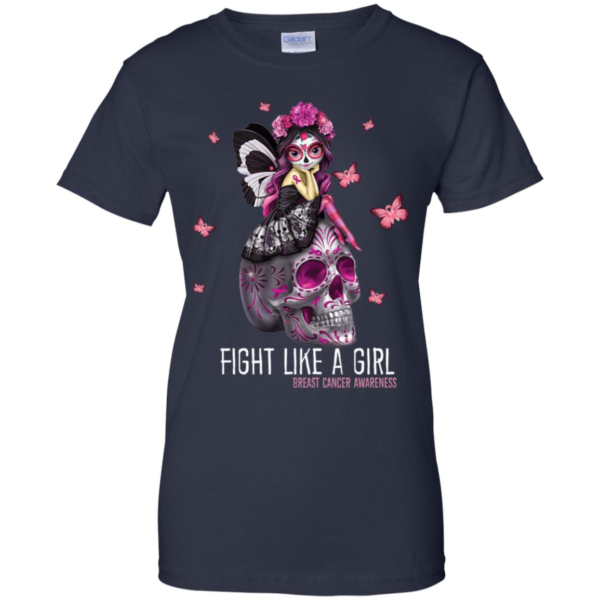 Fight Like a Girl Breast Cancer Awareness T Shirts