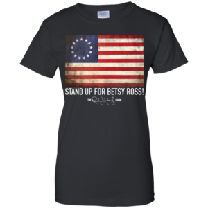 Rush Limbaugh Betsy Ross Flag Black T Shirt image Rush Limbaugh Betsy Ross Flag Black T Shirt