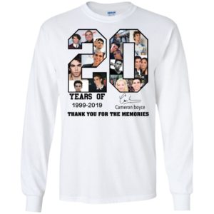20 Years Of Cameron Boycae 1999 2019 Thank You For The Memories Shirt