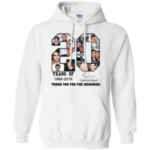 20 Years Of Cameron Boycae 1999 2019 Thank You For The Memories Shirt