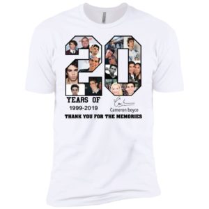20 Years Of Cameron Boycae 1999 2019 Thank You For The Memories Shirt