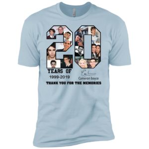 20 Years Of Cameron Boycae 1999 2019 Thank You For The Memories Shirt